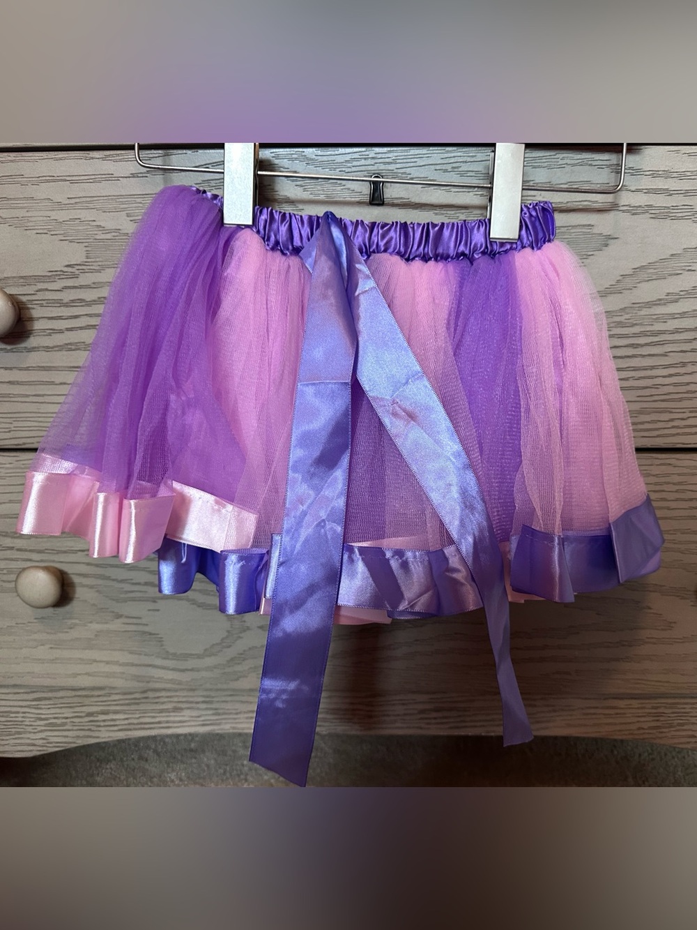 Kids Purple & Pink Tulle Tutu Skirt